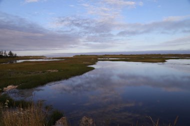 Gün batımında Sable Burnu, Nova Scotia. Yüksek kalite fotoğraf