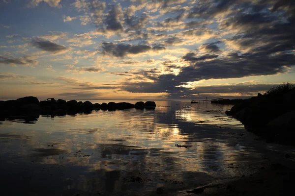 Cape Sable Coucher Soleil Nouvelle Écosse Photo Haute Qualité — Photo