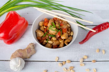 Kung Pao Tavuğu. kung pao malzemeleri