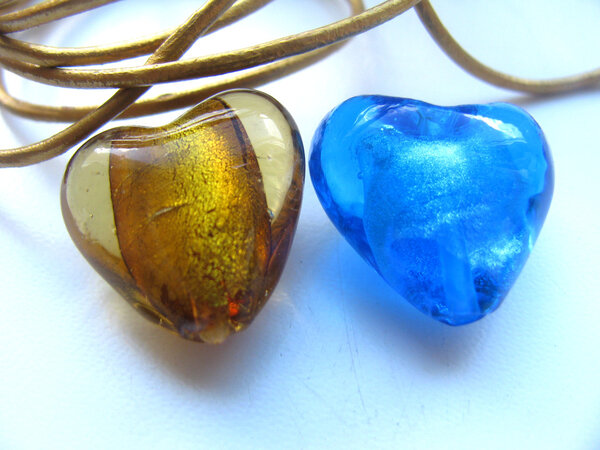 Ukrainian heart beads