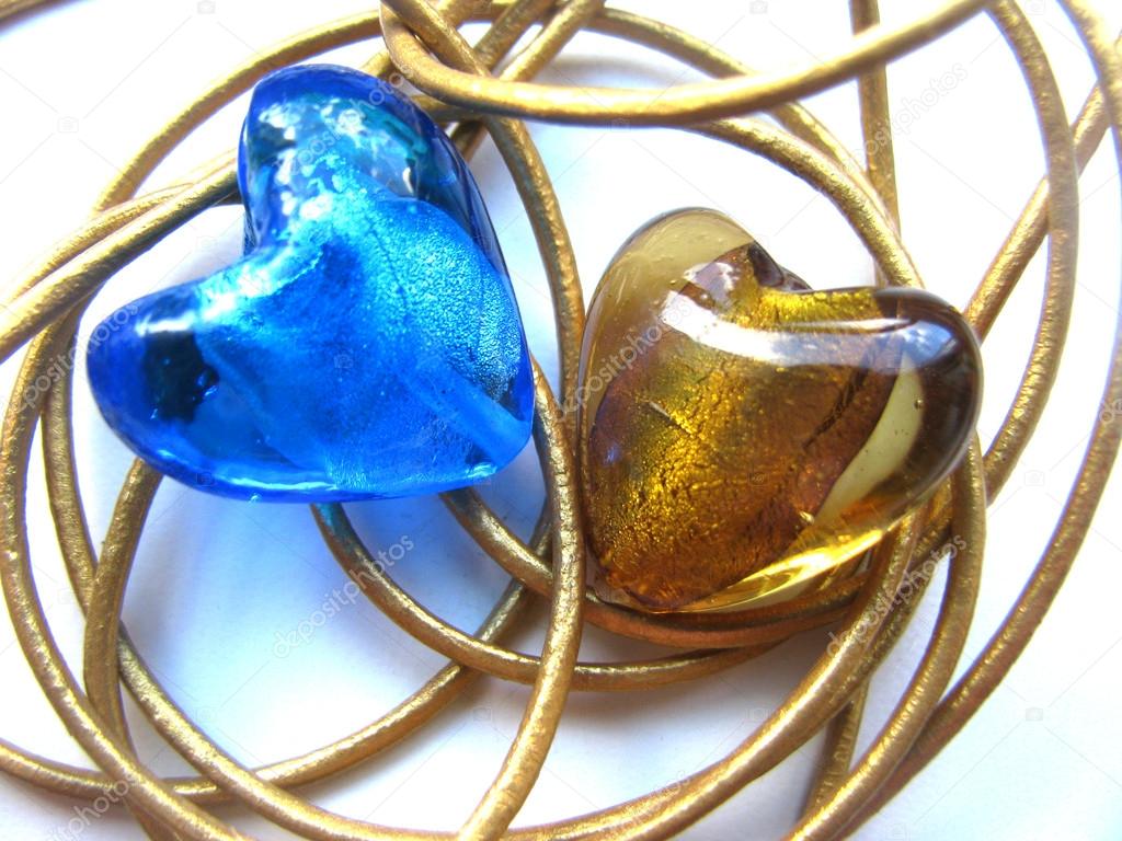 Ukrainian heart beads