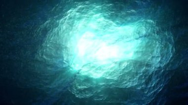 moonlit içinde yüzen plancton