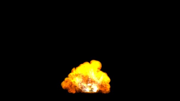 Fiery explosion — Stock Video