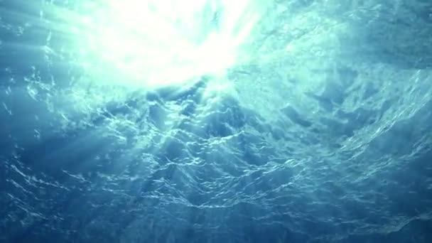 Surface de l'océan vue sous-marine 