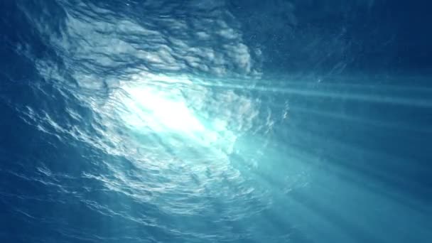 Океанічні хвилі під водою — стокове відео
