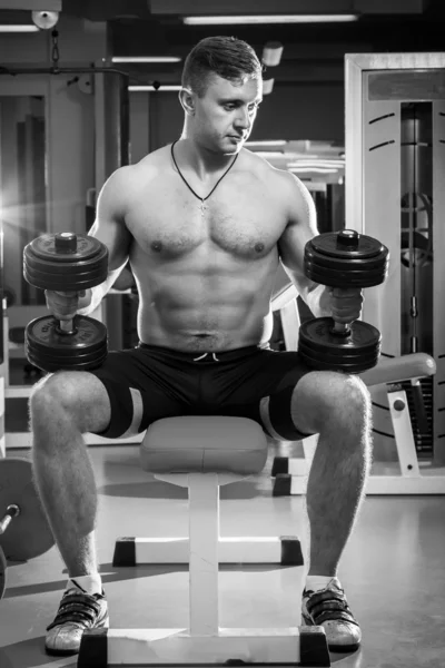Man in the GYM — Stock Photo, Image