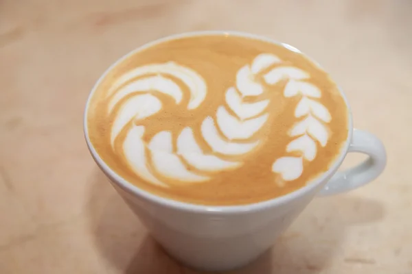 Closeup of cappuccino cup — Stock Photo, Image