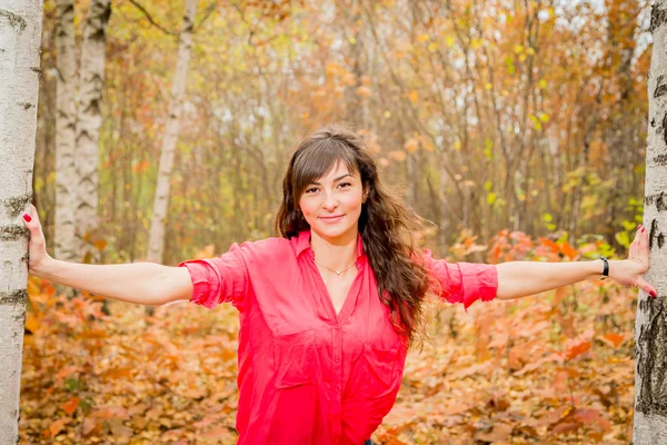 Autumn pretty girl — Stock Photo, Image