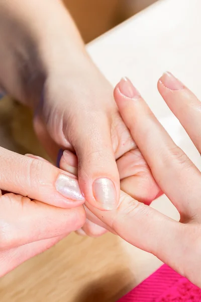 Finger massage Royalty Free Stock Images