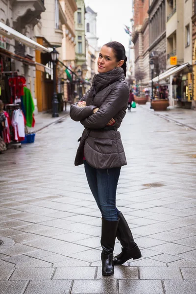 Mujer en Budapest — Foto de Stock
