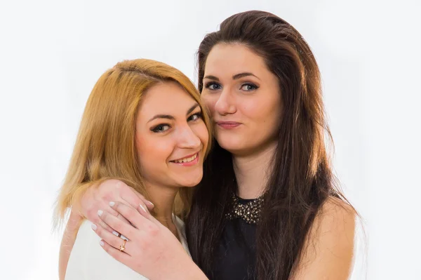 Smiling girlfriends — Stock Photo, Image