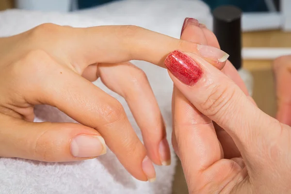 Manicure behandeling — Stockfoto