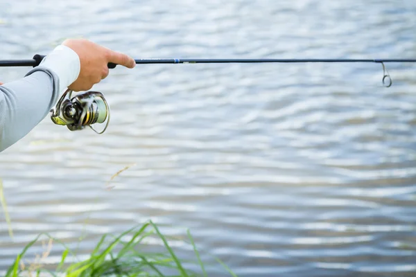 Man fishing — Stock Photo, Image