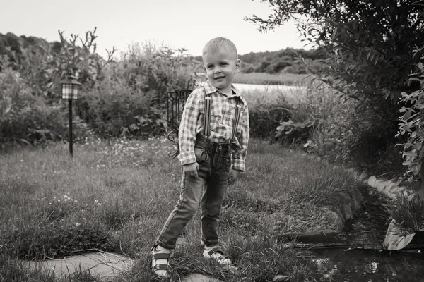 Little boy on nature — Stock Photo, Image