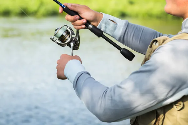 Pesca uomo — Foto Stock