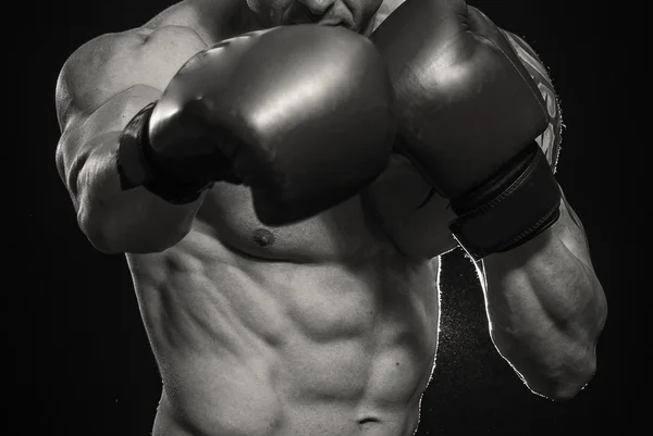 Man boxing — Stock Photo, Image