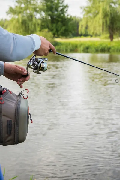 Fishermans händer — Stockfoto