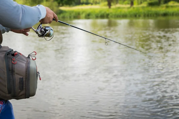 Manos de pescador — Foto de Stock