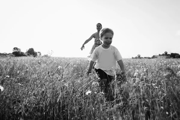 Moeder en zoon — Stockfoto