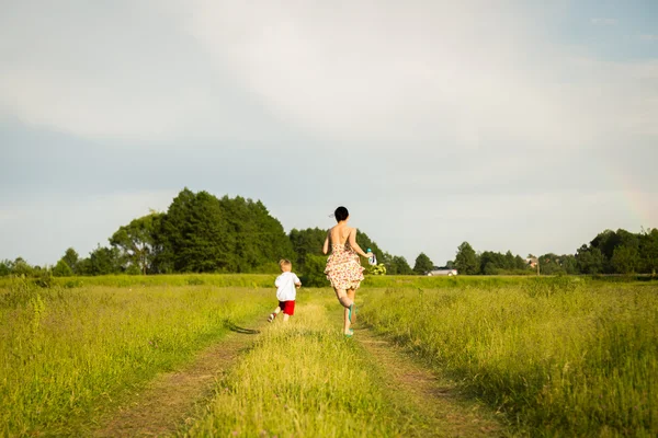 Moeder en zoon — Stockfoto