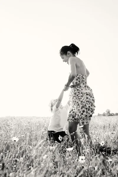 Moeder en zoon — Stockfoto