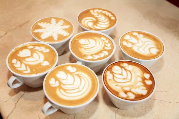 Cups of cappuccino — Stock Photo, Image