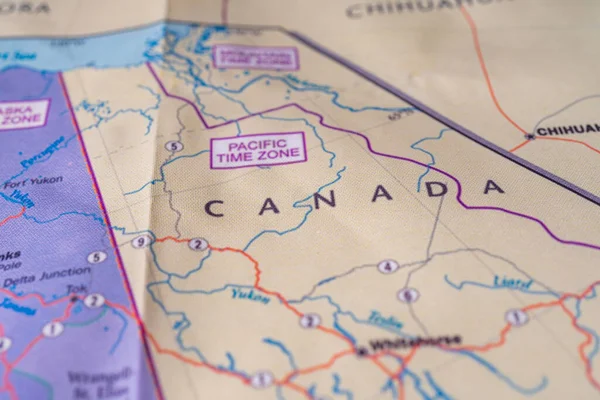 Kanada Stát Mapě — Stock fotografie