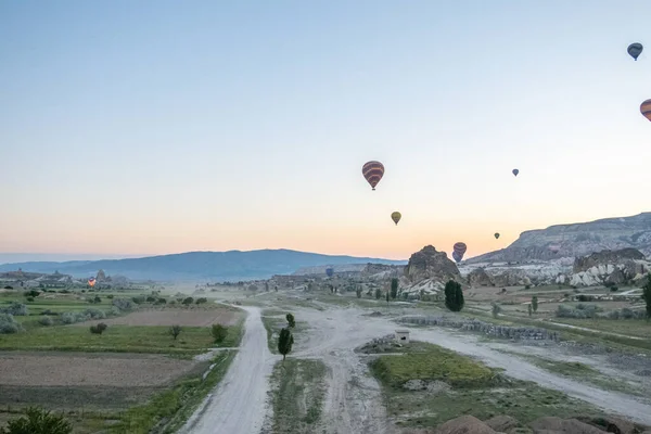 Una Gran Atracción Turística Capadocia Paseo Globo Aerostático Capadocia Conocida —  Fotos de Stock