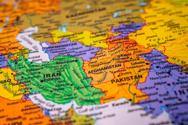 Pakistán Mapa Viaje Textura Fondo — Foto de Stock