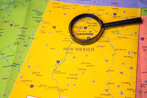 Нью Мексико Карті Задньому Плані — стокове фото