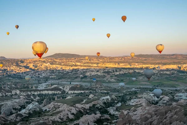Big Tourist Attraction Cappadocia Hot Air Balloon Ride Cappadocia Known — Stock Photo, Image