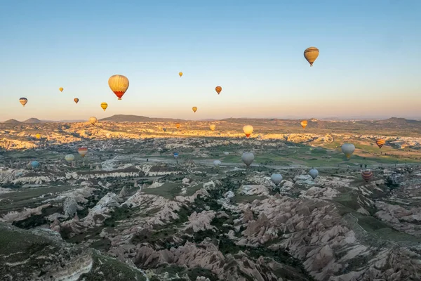 Big Tourist Attraction Cappadocia Hot Air Balloon Ride Cappadocia Known — Stock Photo, Image