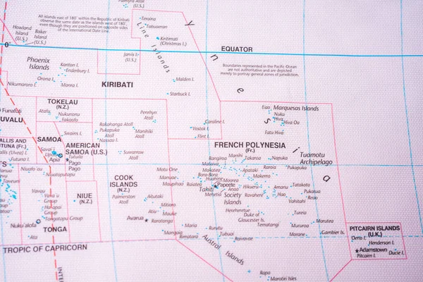 Francia Polinézia Térképen Utazás Háttér Textúra — Stock Fotó