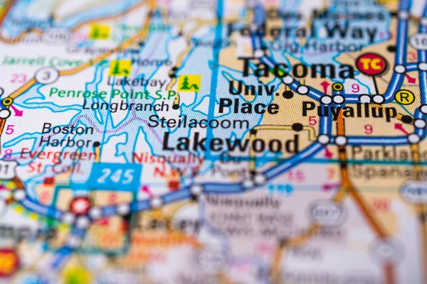 Lakewood Usa Map — Stock Photo, Image