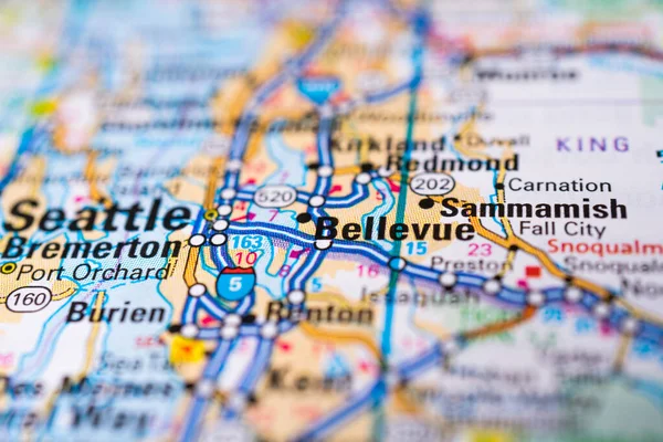 Seattle Usa Map — Stock Photo, Image