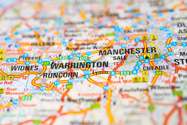 Manchester Map — Stock Photo, Image