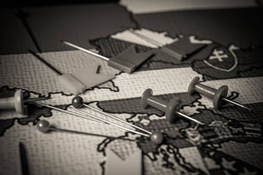 Avusturya dünya haritası arkaplan bayrağı