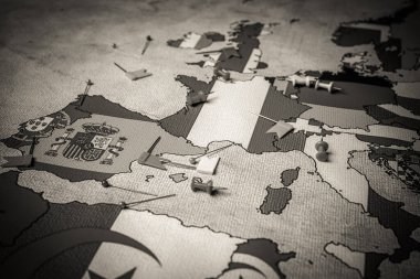 Bayraklı Avrupa Haritası