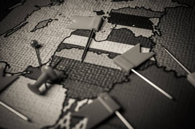 Avrupa haritasında Baltık ülkeleri