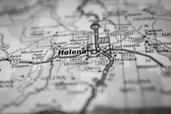 Helena Usa Map — Stock Photo, Image