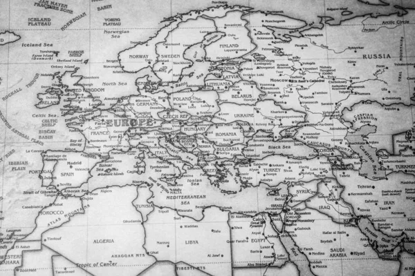 Europa Mapa Mundo — Fotografia de Stock