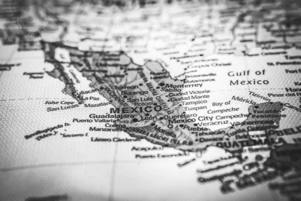 México Mapa Textura Fondo Viaje — Foto de Stock