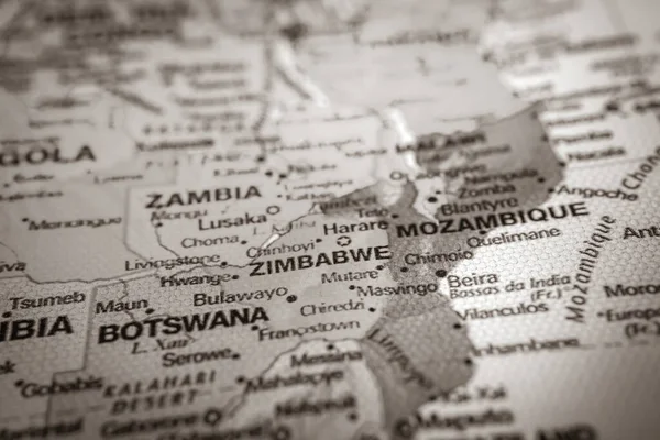 Botsuana Mapa Viagem Fundo Textura — Fotografia de Stock