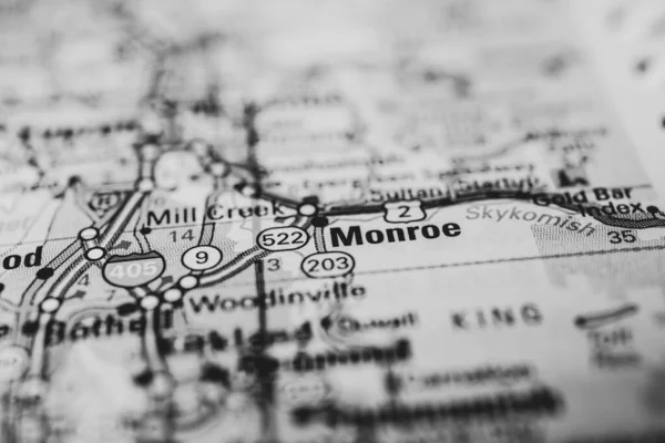 Monroe Mapa Estados Unidos — Foto de Stock