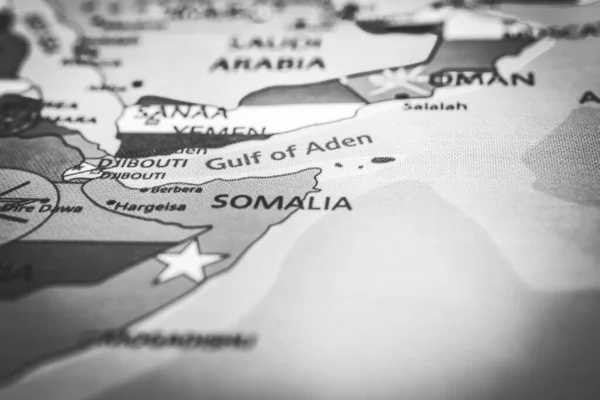 Somalia Flag Map — Stock Photo, Image