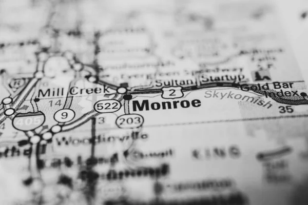 Monroe Mapa Estados Unidos — Foto de Stock