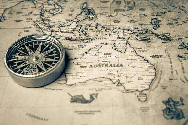 Australia Tle Mapy — Zdjęcie stockowe