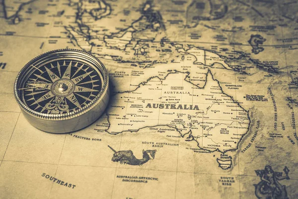 Australia Tle Mapy — Zdjęcie stockowe