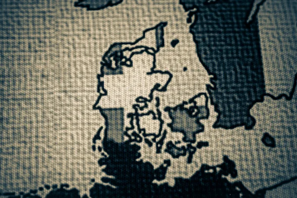 Dinamarca Europa Mapa Fondo — Foto de Stock