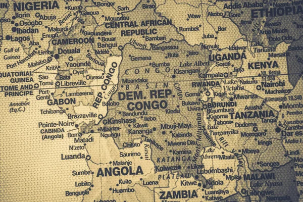 Kongo Karta Resor Bakgrund Textur — Stockfoto
